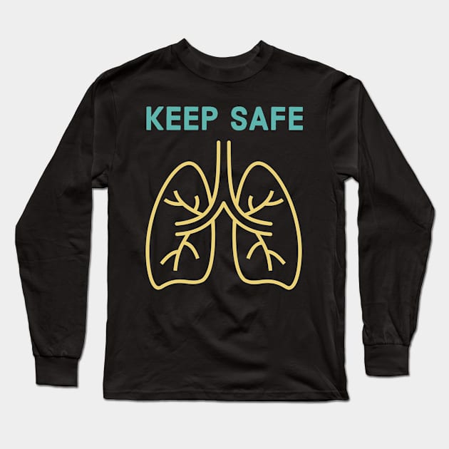 keep safe (lungs) Long Sleeve T-Shirt by TSAVORITE